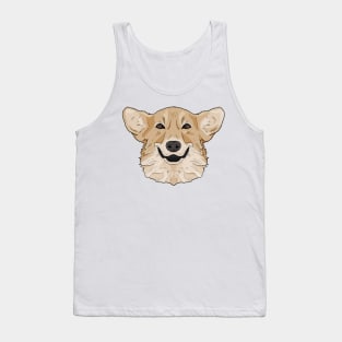 Happy Corgi Smile Tank Top